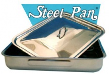Steel Pan E10712 Coperchio Rettangolare Bombato Inox cm 25x19