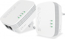Strong PWLW600DM PowerLine 600Mbits Collegamento ethernet LAN Wi-Fi Bianco 2 pz