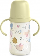 Suavinex 308679 Biberon 4+ M con Manici 270 ml colore Pistacchio - Second My Family