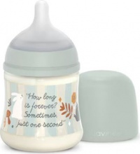 Suavinex 308745 Biberon 0+ M Flusso Lento 150 ml colore Azzurro - Wonderland
