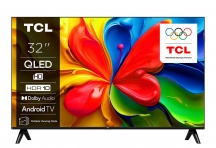 TCL 32S4K Smart TV 32 Pollici HD Ready Display QLED Sistema Google TV Nero