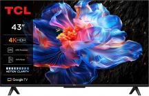 TCL 43P69K Smart TV 43" 4K UHD LED Google TV Dolby Audio HDR10+ Classe F Nero