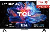 TCL 43V6C Smart TV 43" 4K UHD LED Google TV Vision - Atmos Classe F Metallico