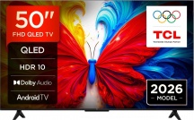 TCL 50S5L Smart TV 50" 4K UHD QLED Android TV Dolby Audio HDR10 Classe E Nero