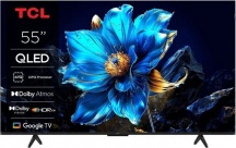 TCL 55T69C Smart TV 55" 4K UHD QLED Google TV Dolby Vision Atmos Classe F Nero