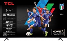 TCL 65C69K Smart TV 65" 4K Ultra HD QD-Mini LED Google TV Classe F Metallico