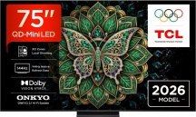 TCL 75C6K PRO Smart TV 75" 4K Ultra HD QD-Mini LED Google TV Classe E Nero