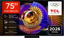 TCL 75C7L Smart TV 75" 4K Ultra HD SQD-Mini LED Google TV Classe E Nero