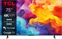 TCL 75P655 Smart TV 75" 4K UHD LED Google TV Dolby Audio HDR10 Classe E Nero