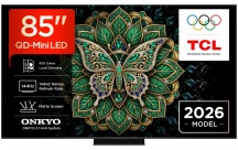 TCL 85C6K PRO Smart TV 85" 4K Ultra HD QD-Mini LED Google TV Classe D Nero
