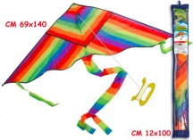 TEOREMA 51484 Aquilone Arcobaleno 140 x 69 cm Assortito