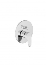 TEOREMA T-Line Miscelatore Doccia Incasso  Monocomando Cromo