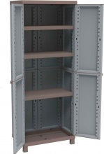 TERRY 2680 Armadio da Esterno  Balcone in Resina 68x39x170 cm GrigioTortora