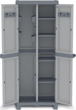 TERRY 3700UW Armadio da Esterno Portascope in Resina 70x44x181 cm Grigio Wave Base