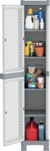 TERRY WAVE 2350 UW Armadio da Esterno  Balcone in Resina 35x44x181 cm Grigio Wave