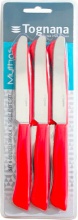 Tognana WI7AK52UTEN Set Coltelli 6 Pezzi con Manico Rosso  Mythos