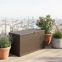 TOOMAX 162 Cassapanca contenitore Baule da esterno in Resina 120x57x63 cm Marrone
