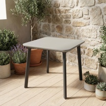 TOOMAX 970 Balcony Tavolo da Giardino Polipropilene 77x77x72 cm AntraciteGrigio Italia