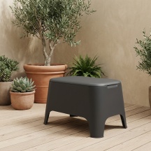 TOOMAX PM018333 Tavolo da Giardino Rettangolare 59x39x36 cm Antracite Petra