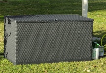 TOOMAX RATTAN ANTRAC Cassapanca contenitore da Esterno 120x57x63 cm Antracite RATTAN