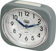 TREVI 0304010 Orologio Sveglia Analogica Quarzo Tasto Snooze  Luce Grigio SL 3040