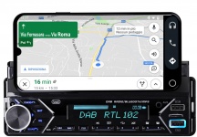 TREVI 0575300 Autoradio 1 DIN Con supporto per Smartphone fino a 7" DAB+  160 W