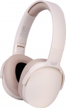 TREVI 0D12E4517 Cuffie Bluetooth, Wireless, Microfono, stereo, Colore Crema - DJ 12E45 BT