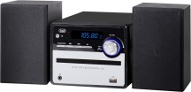 TREVI 0H10F600 Mini Hi-Fi Stereo 20 Watt Wireless con Lettore CD USB e AUX Nero