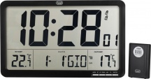 TREVI 0M356000 Orologio da Parete Digitale Multifunzione Radiocontrollato Nero