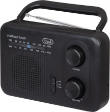 TREVI 0RA7F6400 Radio Portatile Analogica FM con Ingresso AUX Nero