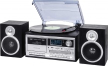 TREVI 0T107200 Sistema Micro Hi Fi Giradischi 334578 giri DAB Mp3 CD AUX TT 1072 DAB