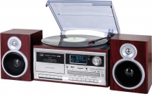 TREVI TT 1072 DAB Giradischi 334578 giri Bluetooth Radio DAB Stereo 25W Legno