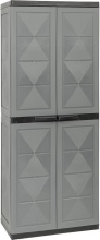 TRIOPLAST 3.06.01.24.11.50 Armadio da Esterno Portascope Plastica 65x37x165 cm Grigio Basic Line