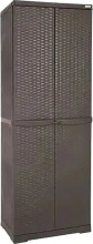 TRIOPLAST 6221-26 Armadio da Esterno  Balcone Plastica 65x45x178 cm Wenge