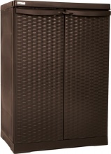 TRIOPLAST 6251-26 Armadietto da Esterno  Balcone Plastica 65x45x91 cm Wenge