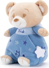 TRUDI 18174 Orsetto con vestito azzurro Peluche Taglia S per Bambini da 0+