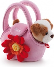 TRUDI 29728 Cagnolino nella borsetta Peluche Taglia XS per Bambini da 0+ Anni