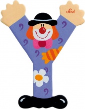 TRUDI 81761 Sevi Alfabeto Legno Lettera Y Clown Prima Infanzia per Bambini da 3+