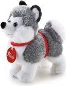 TRUDI TUD07000 Husky Grigio Peluche per Bambini da 0+ Anni
