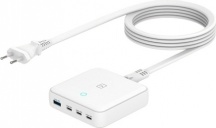 TUCANO MA DEGAN100 EU W Caricabatterie da Scrivania 100 W 1 USB-A 3 USB-C Retractable Power 30W