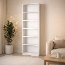Tvilum 71777-49 Libreria Moderna 4 Ripiani 80x26x203 cm Bianco