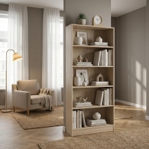 Tvilum 71777AK Libreria Moderna 4 Ripiani 79x27x203 cm Quercia