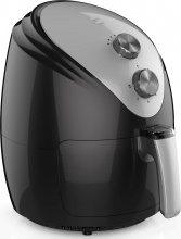 Tata Linda 49468 Friggitrice ad Aria 2.5 Litri 1500 Watt Termostato Regolabile Timer Nero
