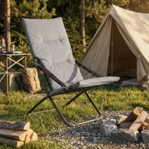 Tata Linda S11675 Sdraio da Giardino Pieghevole Set 2 Sdraio 83x50x93 cm Grigio Scuro