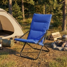 Tata Linda S87334 Sdraio da Giardino Pieghevole Set 2 Sdraio 83x50x93 cm Blu