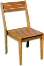 Tata Linda RAVELLO SEDIA Set 2 Sedie da Giardino Impilabile Legno 57x47x90 cm Legno Ravello