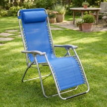 Tata Linda S37544 Sdraio da Giardino Pieghevole Set 2 Sdraio 65x90165x113 Blu Virtus