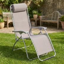 Tata Linda S37554 Sdraio da Giardino Pieghevole Set 2 Sdraio 65x90165x113 Ecr� Virtus