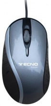 Tecno 18.34 Mouse Ottico USB 1200 Dpi Cavo 120Cm Silver Retail Tc-40