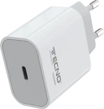Tecno 53257 Caricabatterie per Universale Bianco AC Ricarica rapida